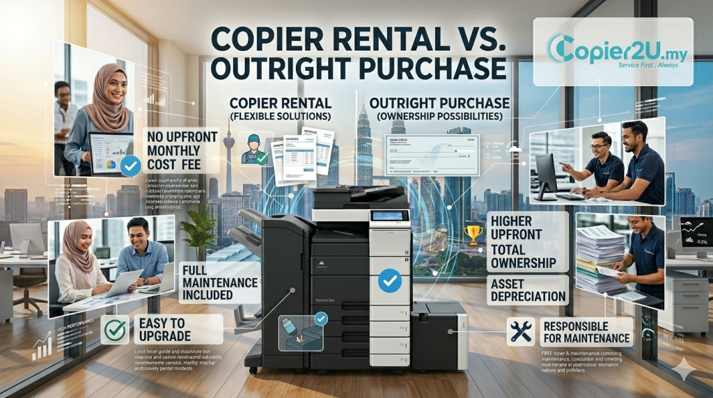 Copier rental vs outright purchase