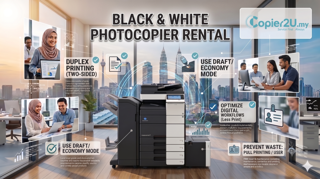 Black & white photocopier rental