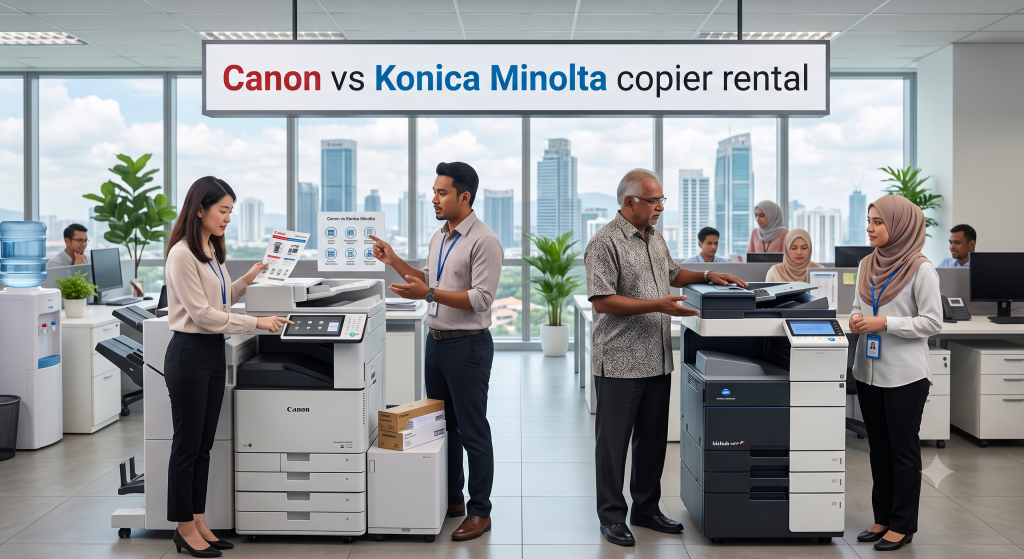 Canon vs Konica Minolta copier rental