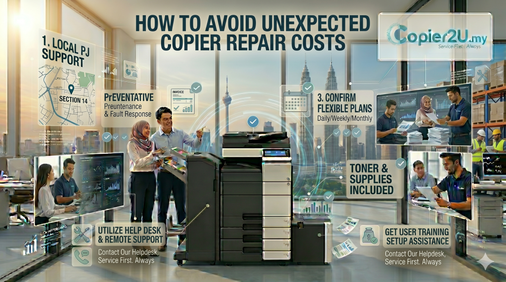 How to avoid unexpected copier repair costs