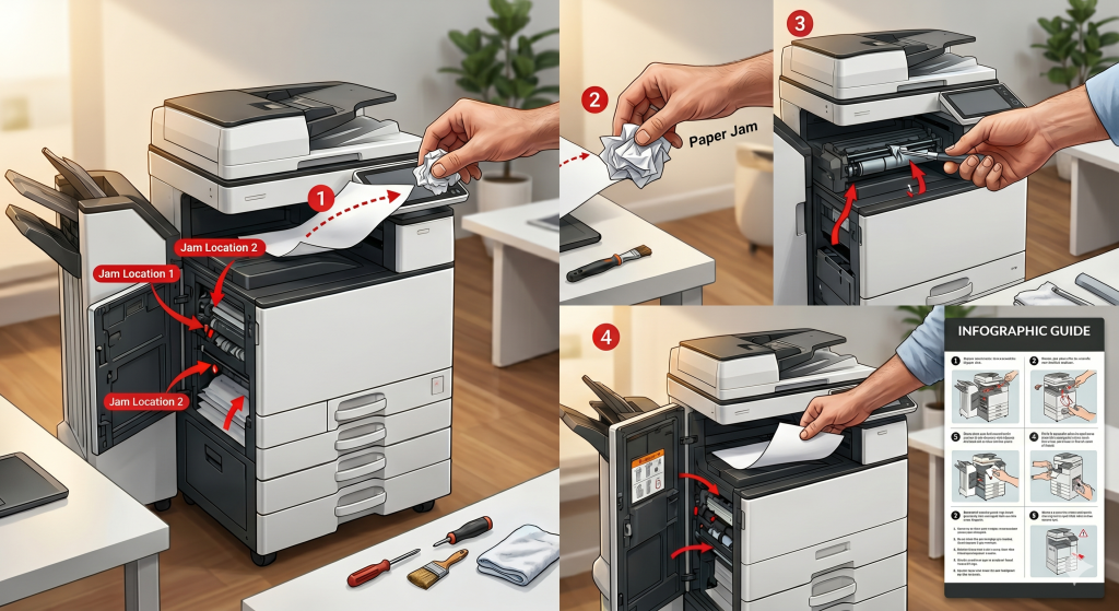 How to fix photocopier paper jams instantly | Copier2u