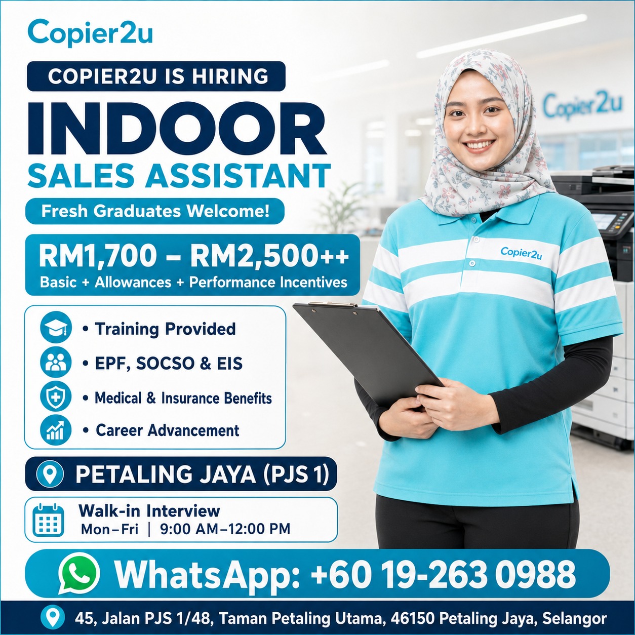 Indoor Sales Assistant - Copier2U